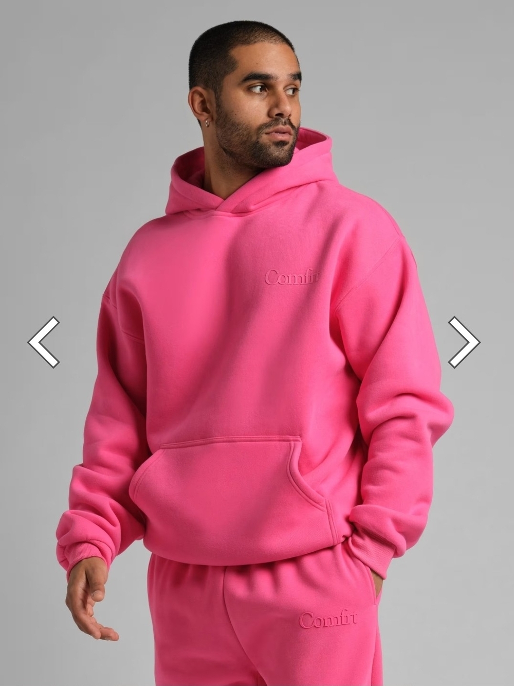Comfrt Minimalist Hoodie - Hot Pink - 2XL - Picture 2 of 6